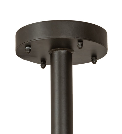 60" French Horn 17 Light Chandelier detail view