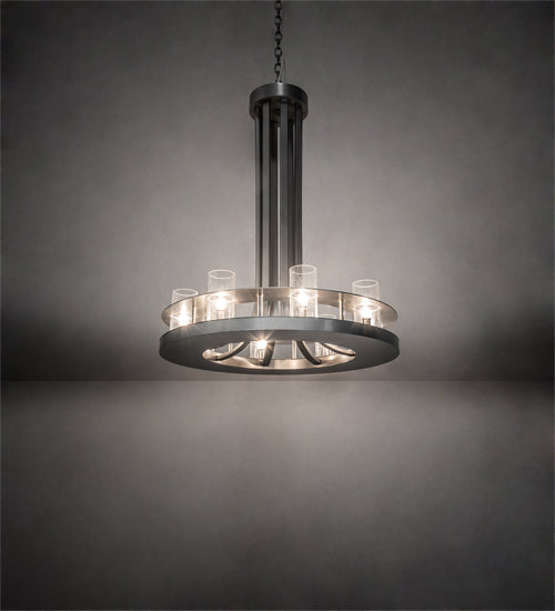 28" Arion 8 Light Chandelier detail view