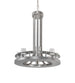 28" Arion 8 Light Chandelier detail view