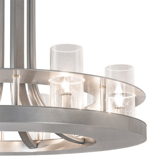 28" Arion 8 Light Chandelier detail view