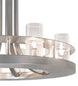 28" Arion 8 Light Chandelier detail view