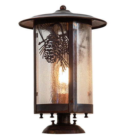 10" Fulton Winter Pine Pier Mount detail