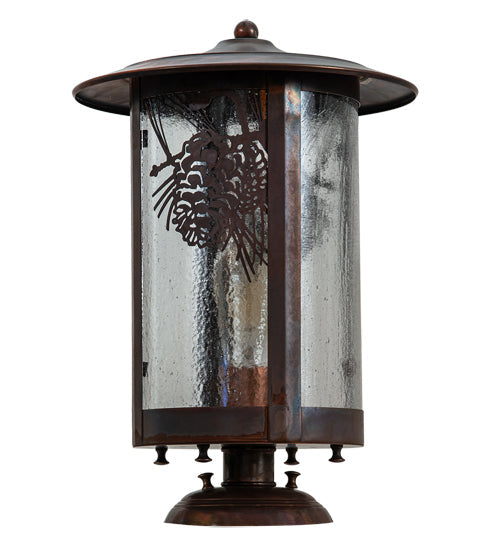 10" Fulton Winter Pine Pier Mount detail