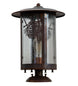 10" Fulton Winter Pine Pier Mount detail