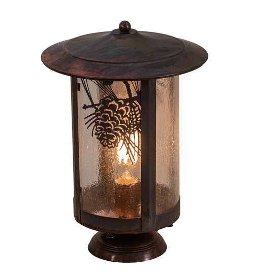 10" Fulton Winter Pine Pier Mount detail