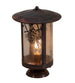 10" Fulton Winter Pine Pier Mount detail