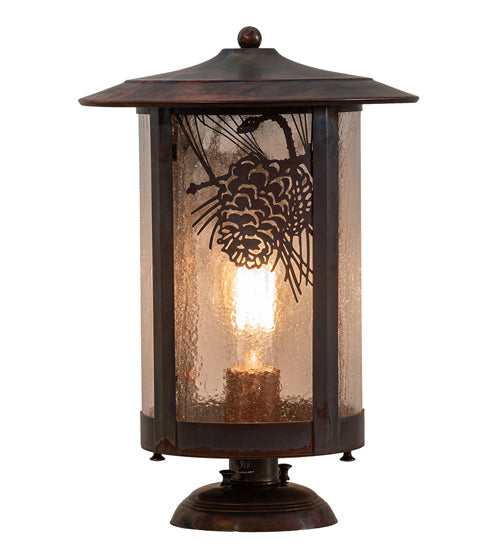 10" Fulton Winter Pine Pier Mount detail