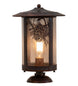 10" Fulton Winter Pine Pier Mount detail