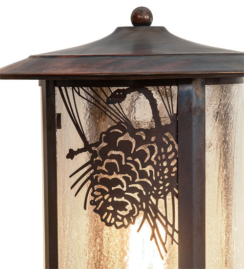 10" Fulton Winter Pine Pier Mount detail