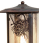 10" Fulton Winter Pine Pier Mount detail