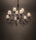 40" Grace 10 Light Chandelier detail view