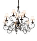 40" Grace 10 Light Chandelier detail view