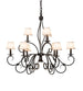40" Grace 10 Light Chandelier detail view