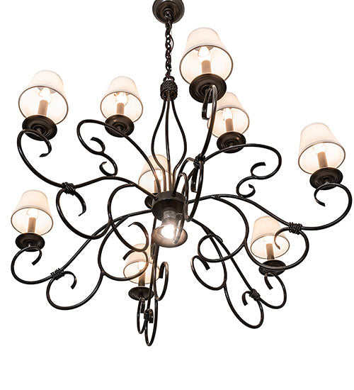 40" Grace 10 Light Chandelier detail view