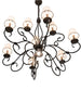 40" Grace 10 Light Chandelier detail view