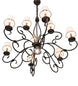 40" Grace 10 Light Chandelier detail view