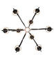 40" Grace 10 Light Chandelier detail view