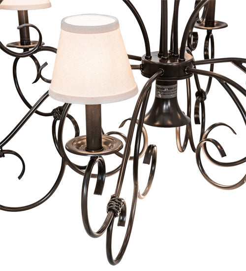 40" Grace 10 Light Chandelier detail view
