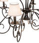 40" Grace 10 Light Chandelier detail view