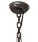 40" Grace 10 Light Chandelier detail view