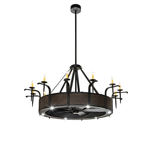 74 inch Costello 12 Light Chandel-Air detail view