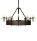 74 inch Costello 12 Light Chandel-Air detail view