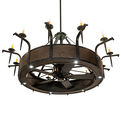 74 inch Costello 12 Light Chandel-Air detail view