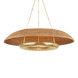 Hudson Valley Oaklyn Chandelier 2348-VGL detail view
