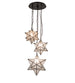 17" Moravian Star 3 Light Cascading Pendant - detail 1