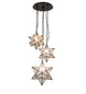 17" Moravian Star 3 Light Cascading Pendant - detail 1