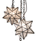 17" Moravian Star 3 Light Cascading Pendant - detail 7