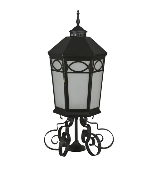 16" Restored Taft 1 Light Lantern Post Mount detail