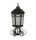 16" Restored Taft 1 Light Lantern Post Mount detail