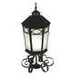 16" Restored Taft 1 Light Lantern Post Mount detail