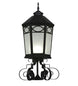 16" Restored Taft 1 Light Lantern Post Mount detail