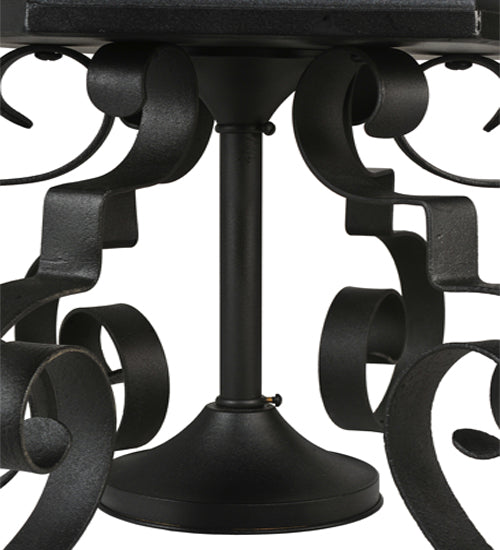 16" Restored Taft 1 Light Lantern Post Mount detail