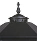 16" Restored Taft 1 Light Lantern Post Mount detail