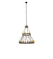 48" Lakeshore 15 Light Two Tier Chandelier detail view