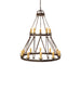 48" Lakeshore 15 Light Two Tier Chandelier detail view