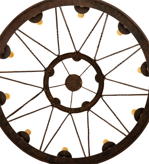 48" Lakeshore 15 Light Two Tier Chandelier detail view