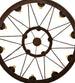 48" Lakeshore 15 Light Two Tier Chandelier detail view
