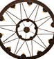 48" Lakeshore 15 Light Two Tier Chandelier detail view