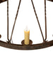 48" Lakeshore 15 Light Two Tier Chandelier detail view