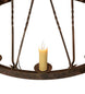 48" Lakeshore 15 Light Two Tier Chandelier detail view