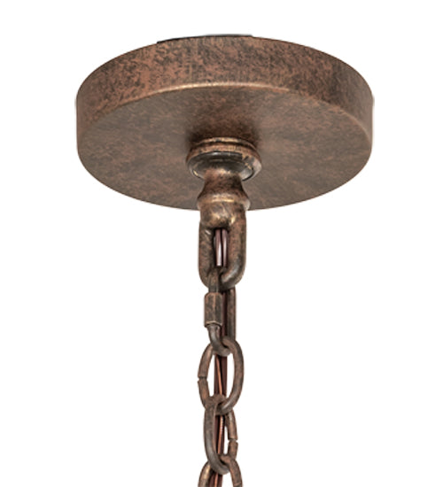 48" Lakeshore 15 Light Two Tier Chandelier detail view