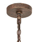 48" Lakeshore 15 Light Two Tier Chandelier detail view