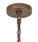 48" Lakeshore 15 Light Two Tier Chandelier detail view