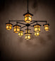 50" Hyde Park T Mission 9 Light Chandelier hero view