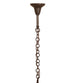 50" Hyde Park T Mission 9 Light Chandelier detail view