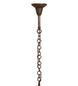 50" Hyde Park T Mission 9 Light Chandelier detail view